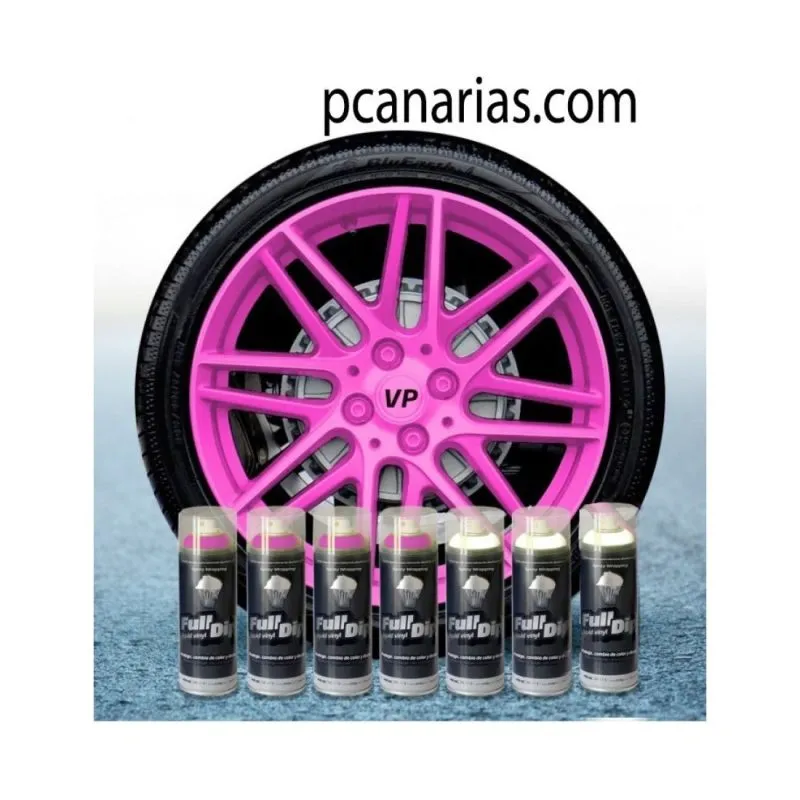 Kit llantas de 20" o más Rosa Flúor