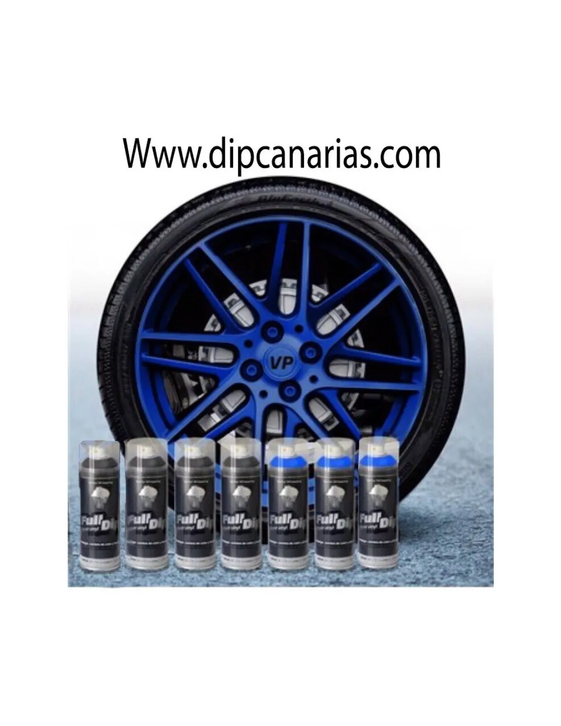 Kit llantas de 20" o más Azul Diamante Candy