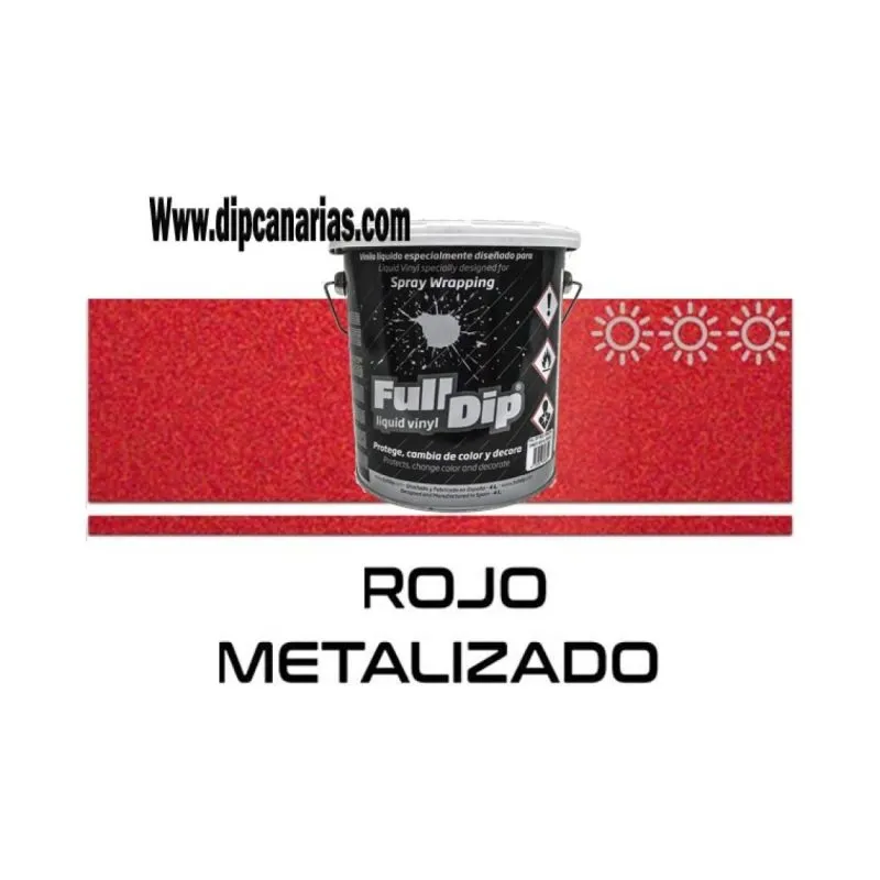 Vinilo Líquido Bote 4L Rojo Metalizado
