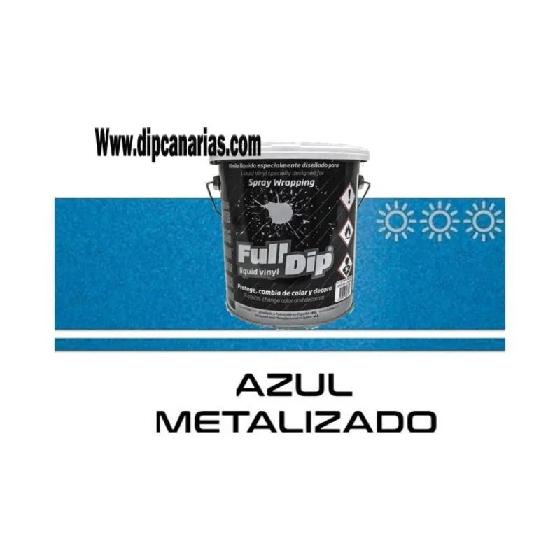 Vinilo Líquido Bote 4L Azul Metalizado