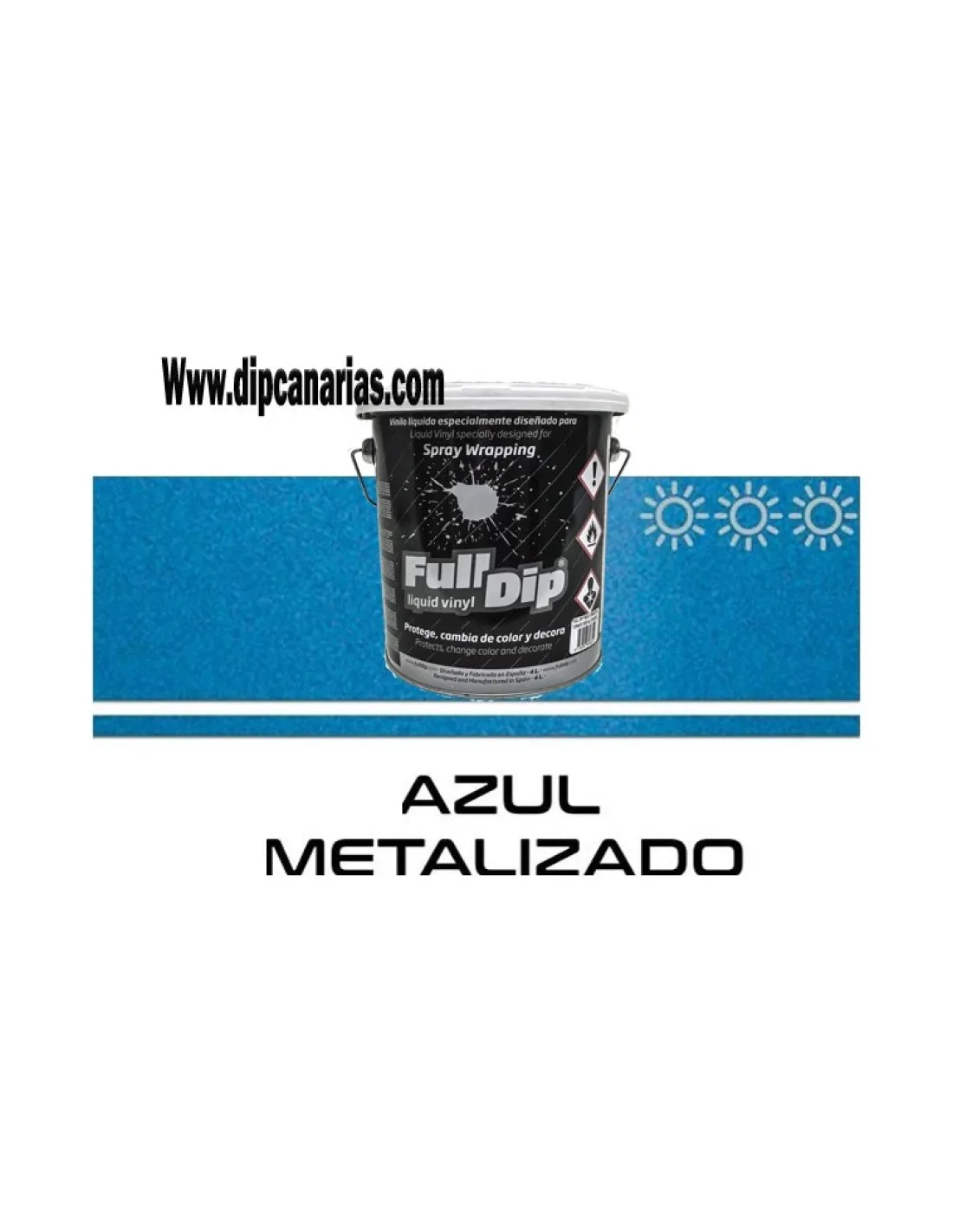 Vinilo Líquido Bote 4L Azul Metalizado