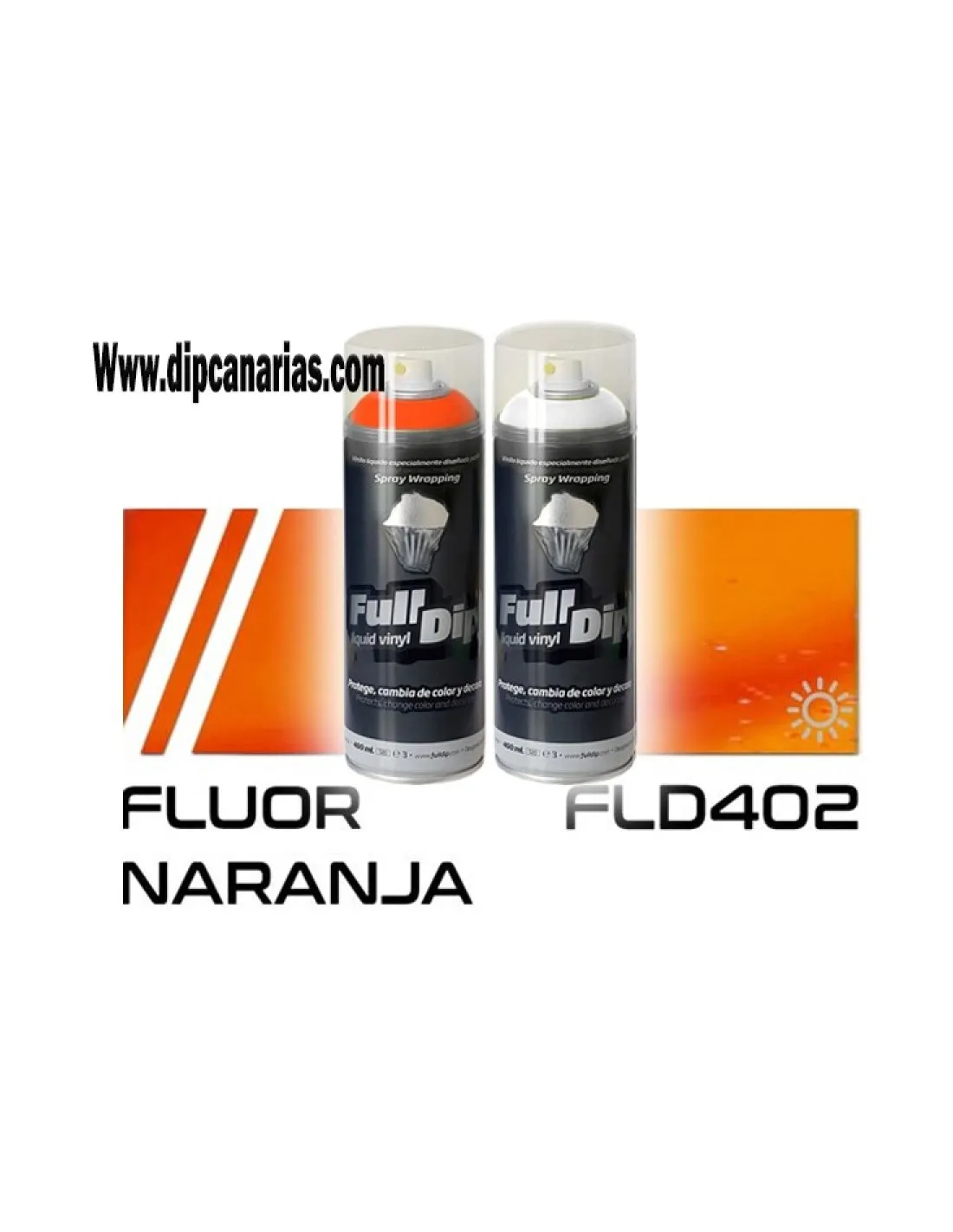 Pack Naranja Flúor + Base Blanca