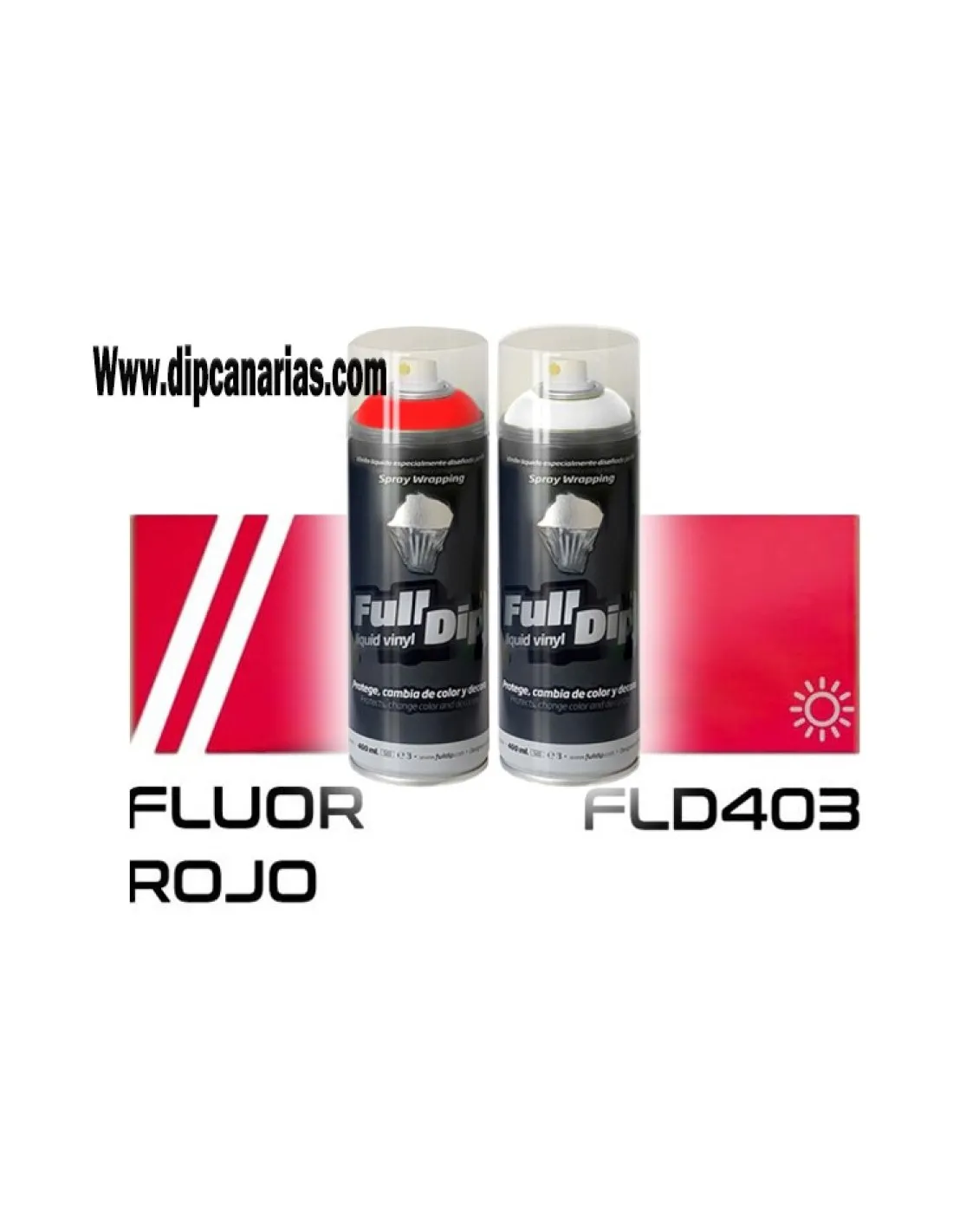 Pack Rojo Flúor + Base Blanca