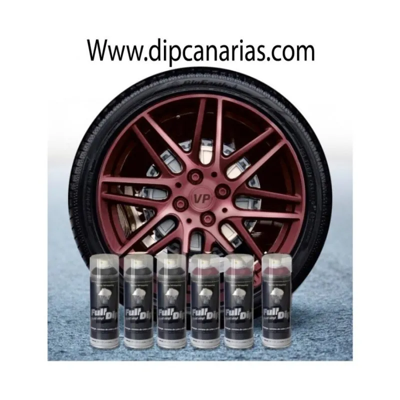 Kit llantas de 16 a 19" Rojo Vino Candy
