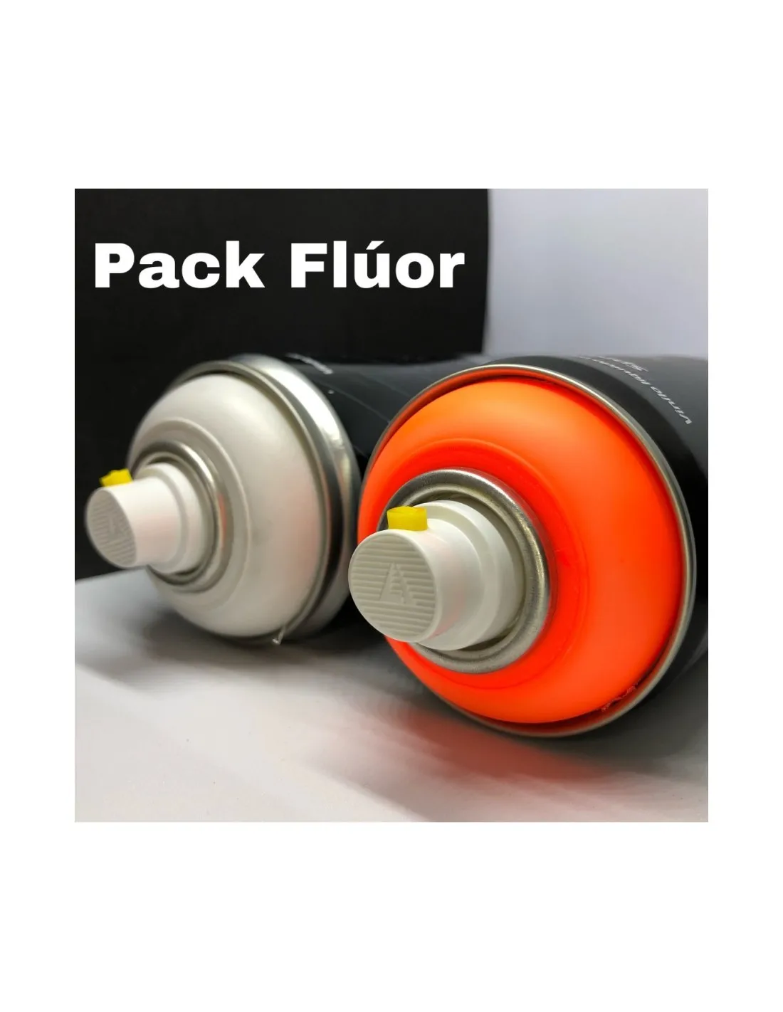 Pack Naranja Flúor + Base Blanca