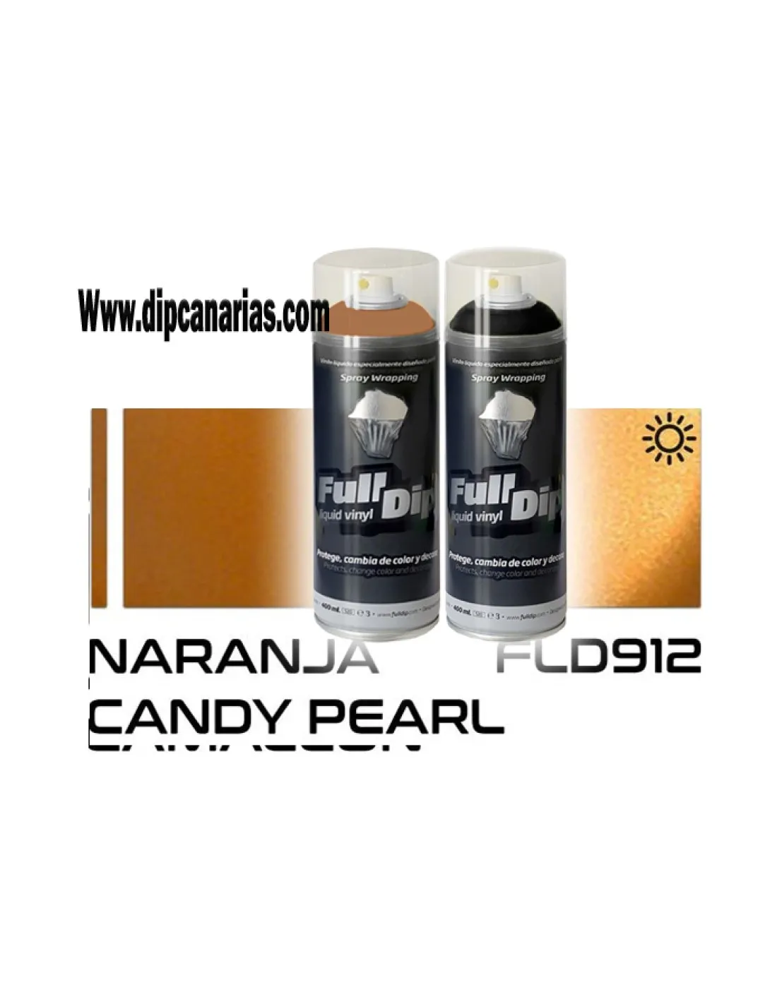 Pack Naranja Candy + Base Negra