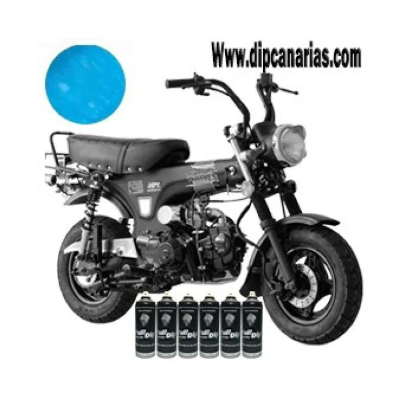 Kit moto pequeña Azul Kingsley Metalizado