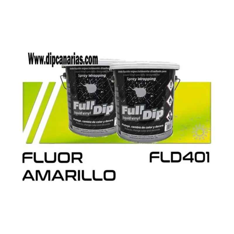 Pack Bote 4L Amarillo Flúor+ Blanco