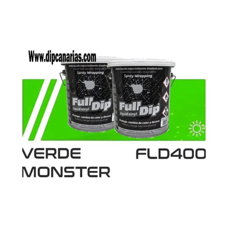 Pack Bote 4L Verde Flúor + Blanco