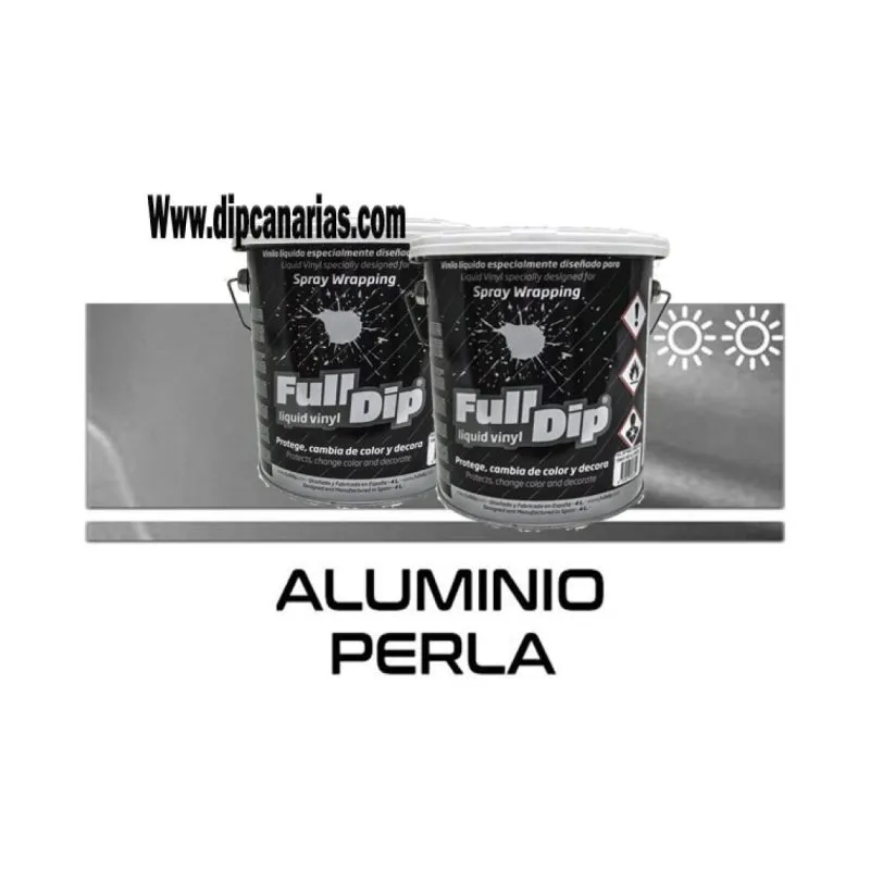 Pack Bote 4L Aluminio Perla + Base Blanca