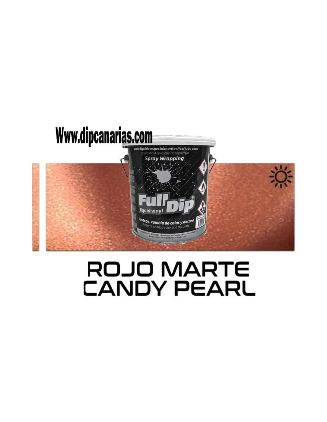 Pack Bote 4L Rojo Marte + Base Negra