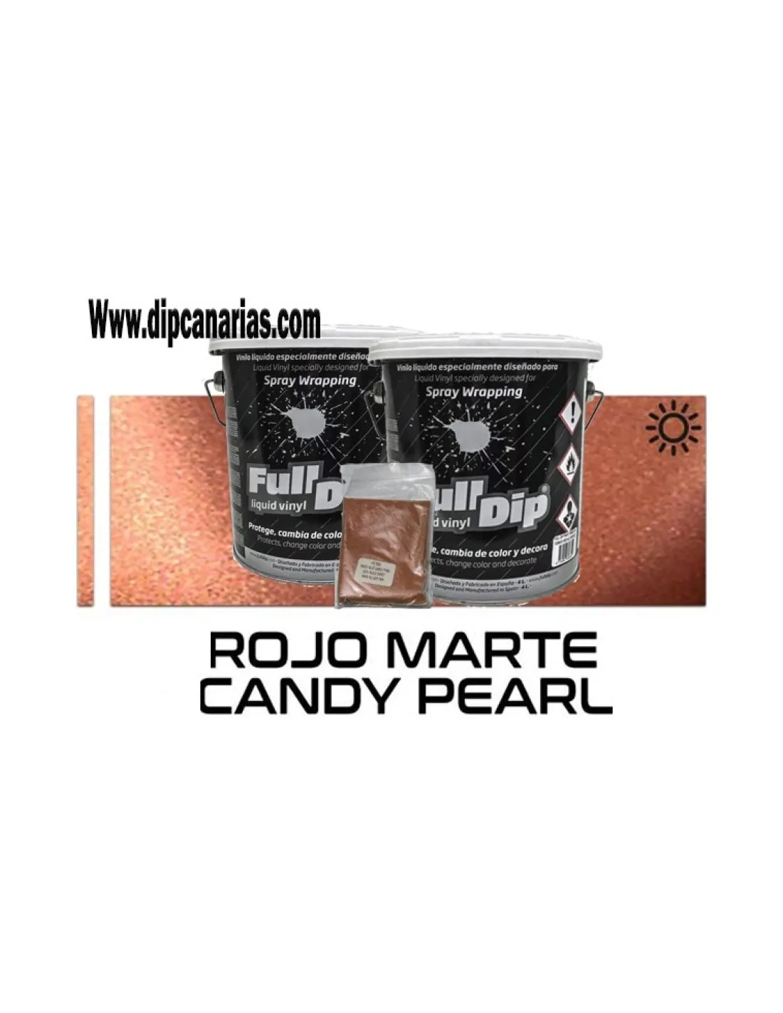 Pack Bote 4L Rojo Marte + Base Negra