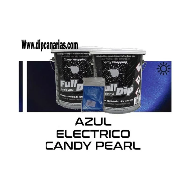 Pack Bote 4L Azul Eléctrico +Base Negra