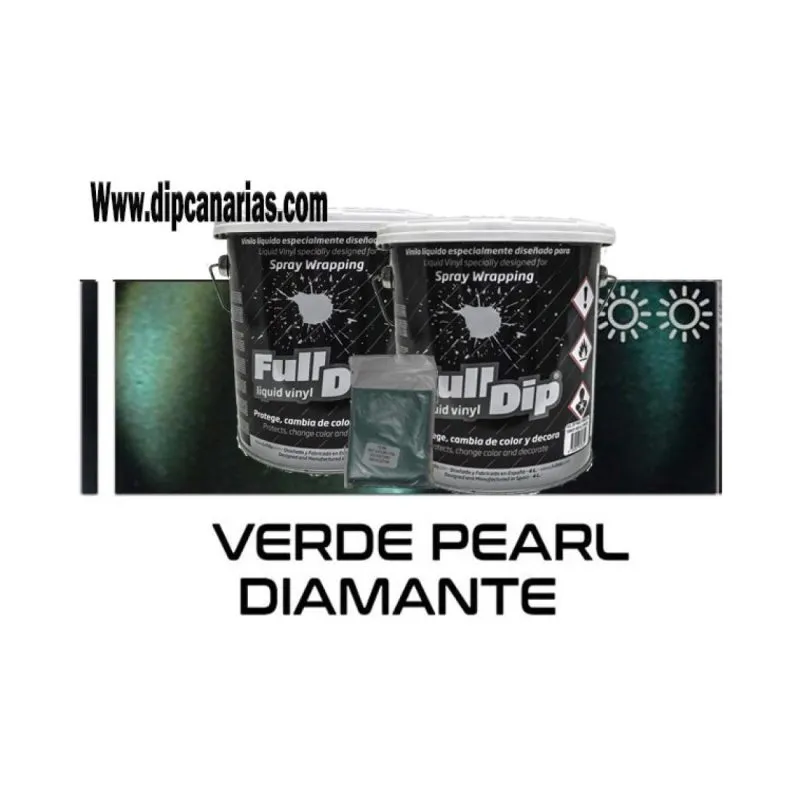 Pack Bote 4L Verde Diamante +Base Negra