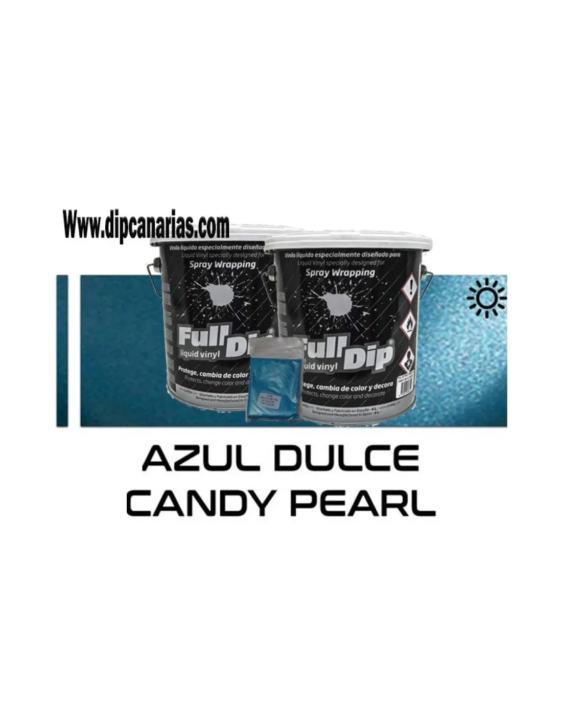 Pack Bote 4L Azul Dulce + Base Negra