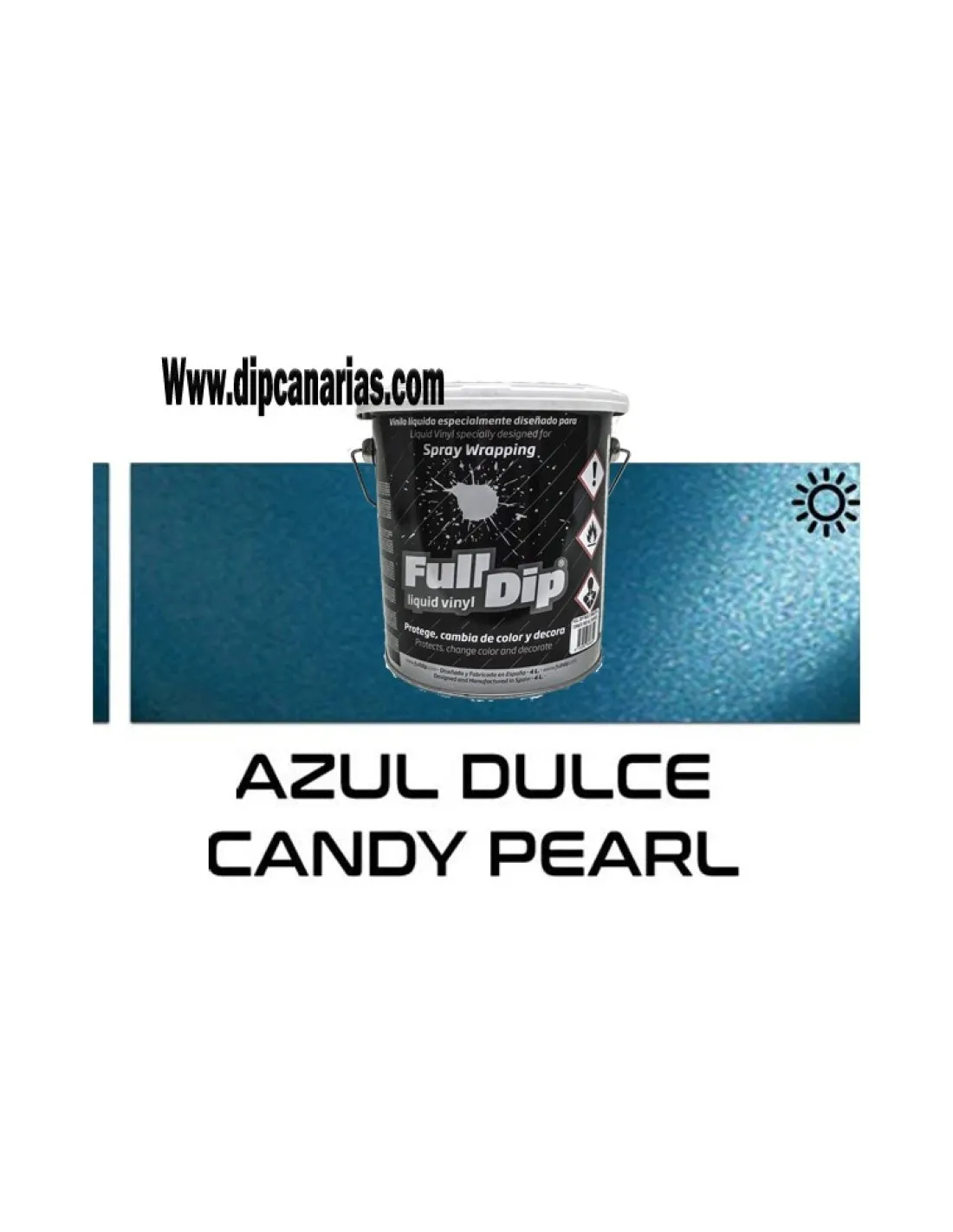 Pack Bote 4L Azul Dulce + Base Negra