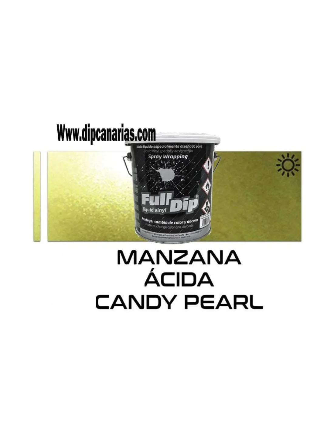 Pack Bote 4L Verde Manzana +Base Blanca