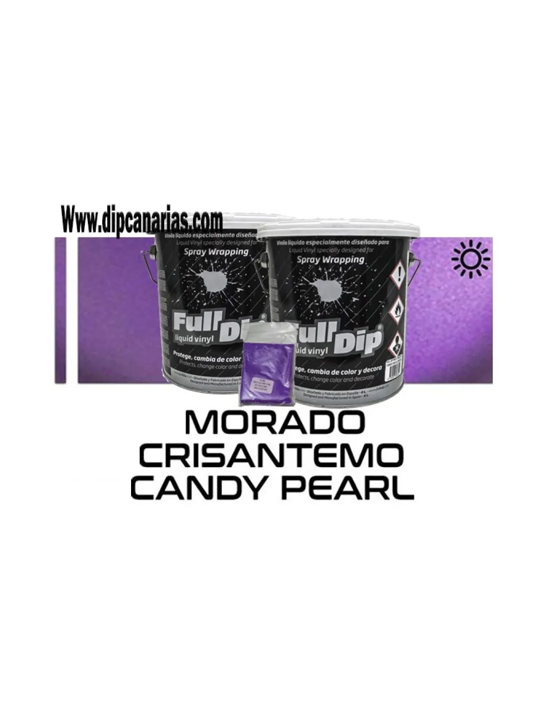 Pack Bote 4L Morado +Base Blanca