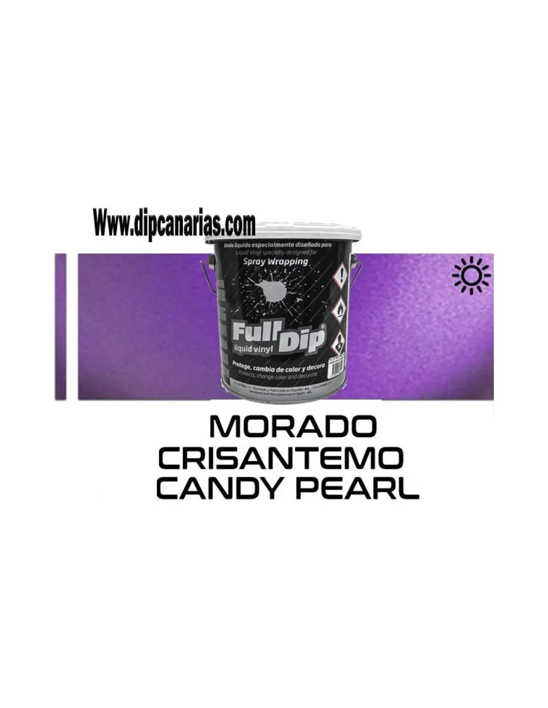 Pack Bote 4L Morado +Base Blanca