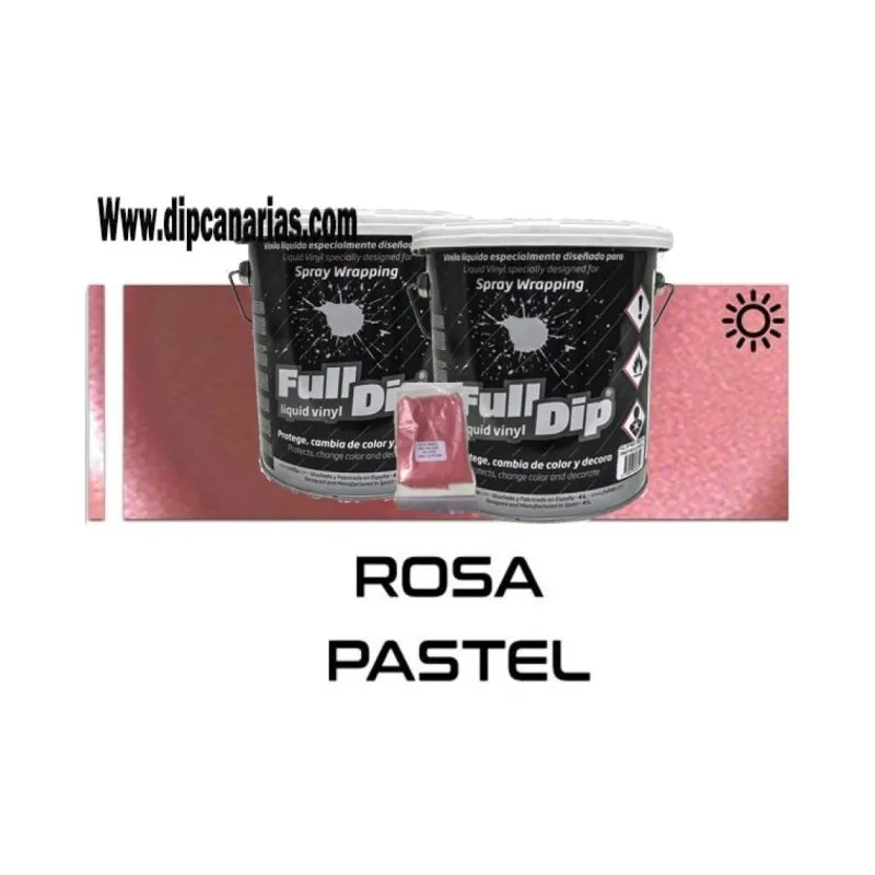 Pack Bote 4L Rosa Pastel + Base Blanca