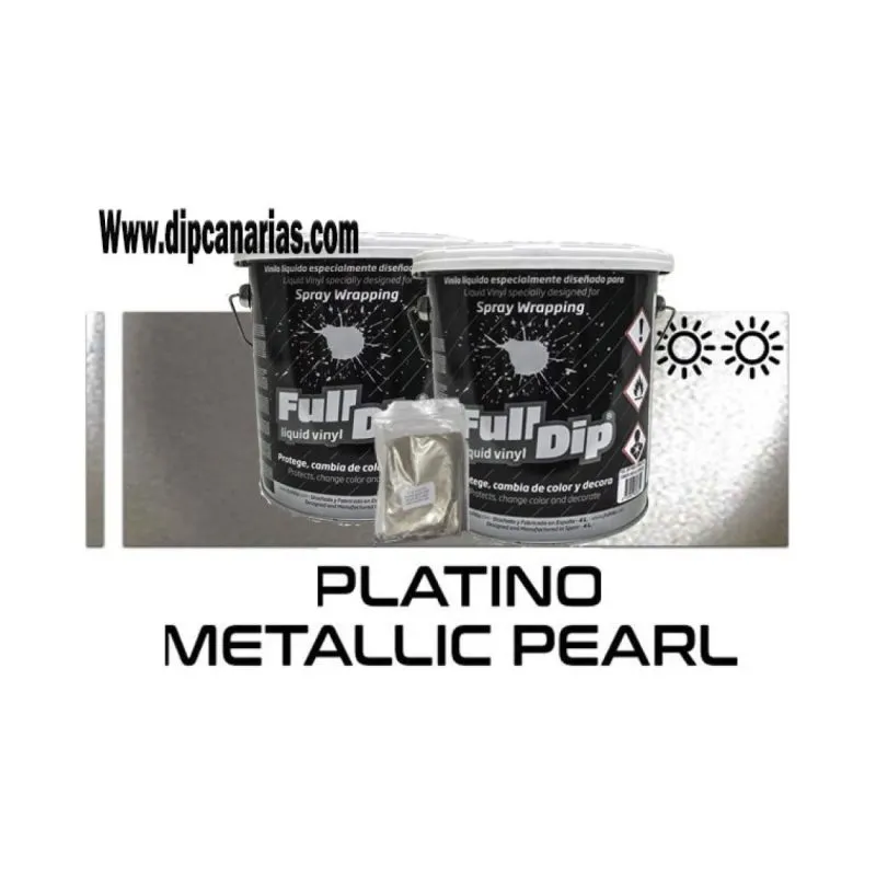 Pack Bote 4L Platino + Base Blanca