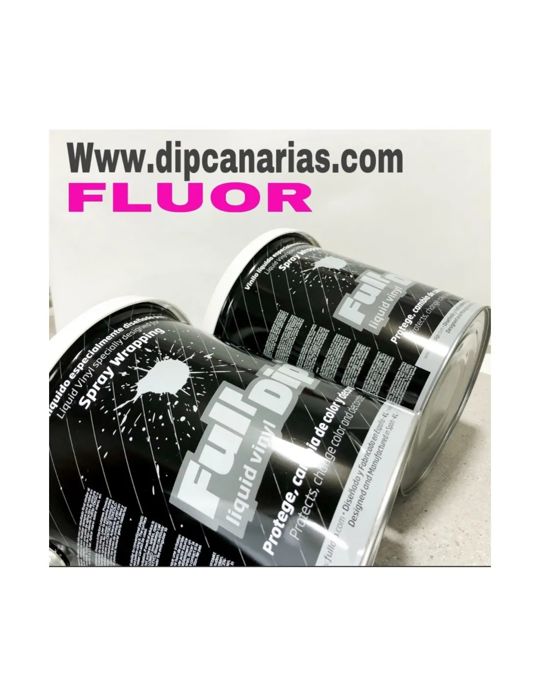 Pack Bote 4L Rosa Flúor + Blanco