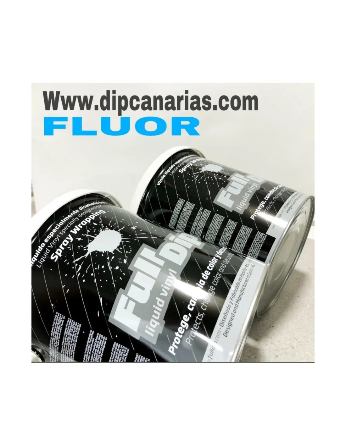 Pack Bote 4L Azul Flúor + Blanco