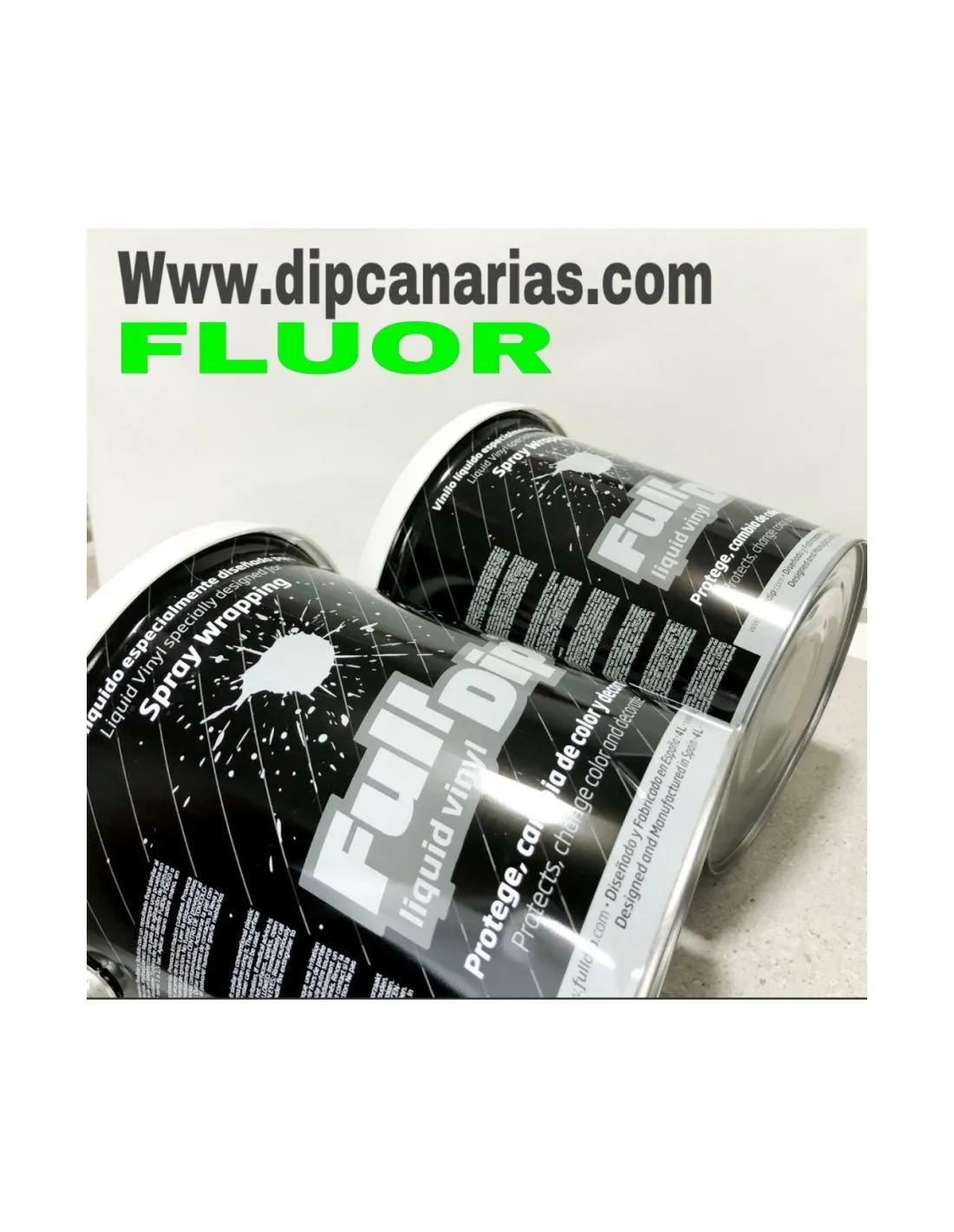Pack Bote 4L Verde Flúor + Blanco