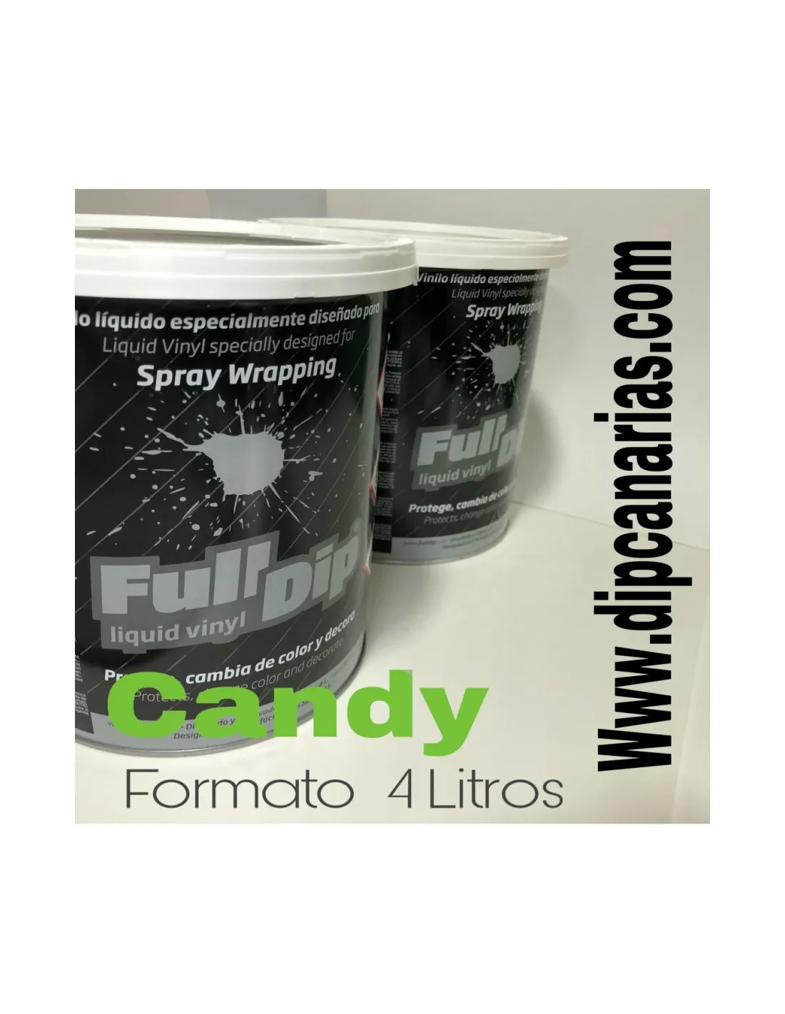 Pack Bote 4L Verde Manzana +Base Blanca