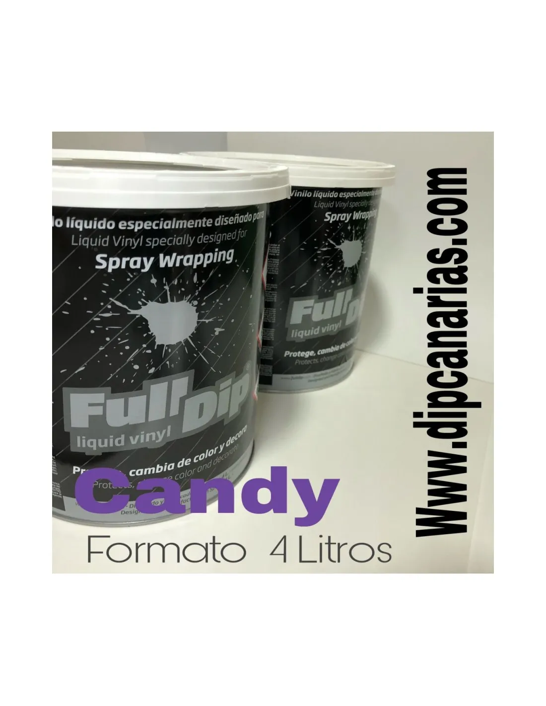 Pack Bote 4L Morado +Base Blanca