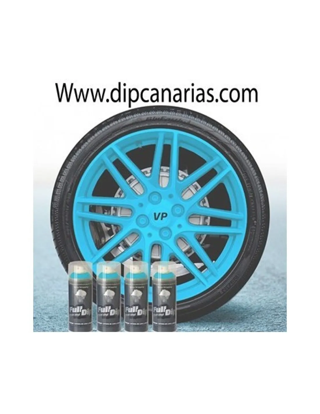 Kit llantas de 16 a 19" Azul Kingsley Sólido
