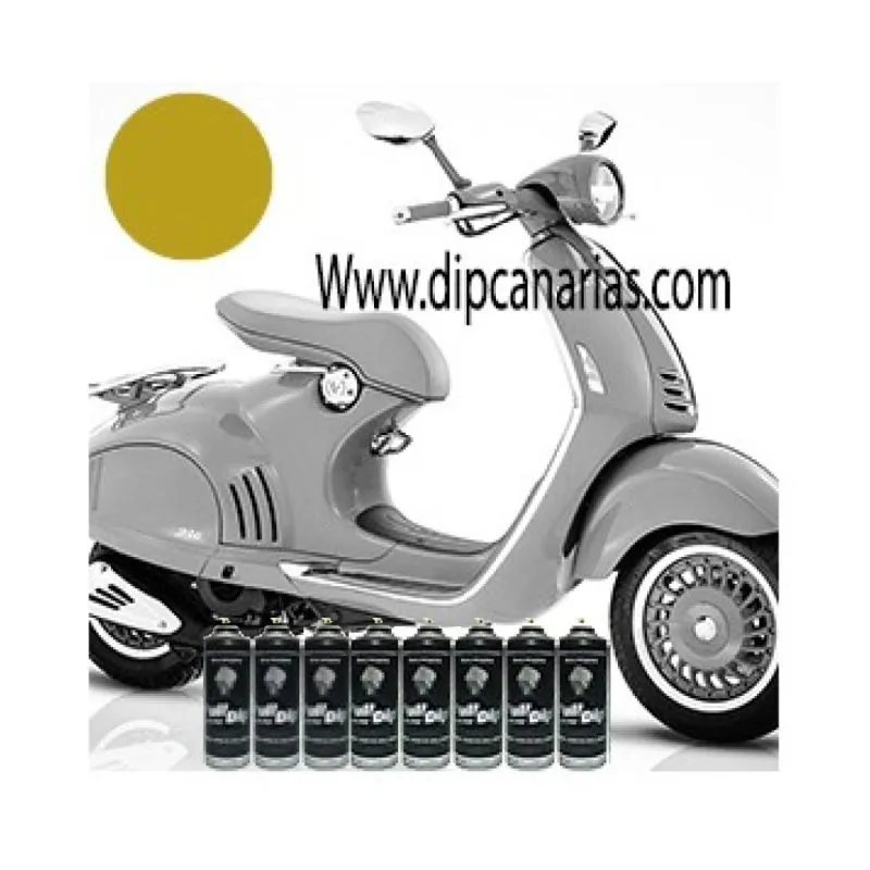 Kit Moto Mediana Amarillo Metalizado