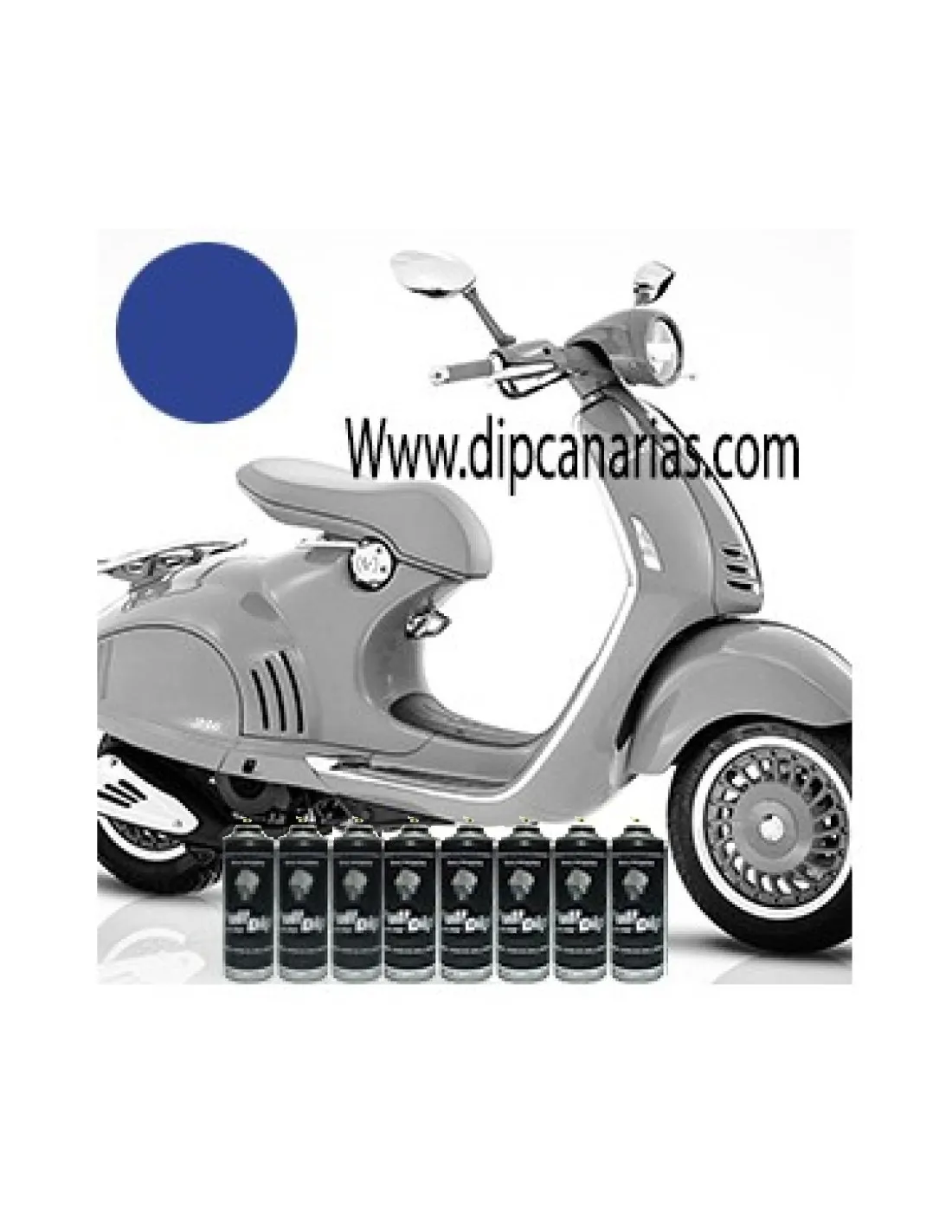 Kit Moto Mediana Azul Sólido