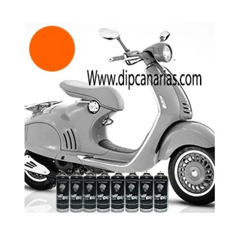 Kit Moto Mediana Naranja Fluorescente