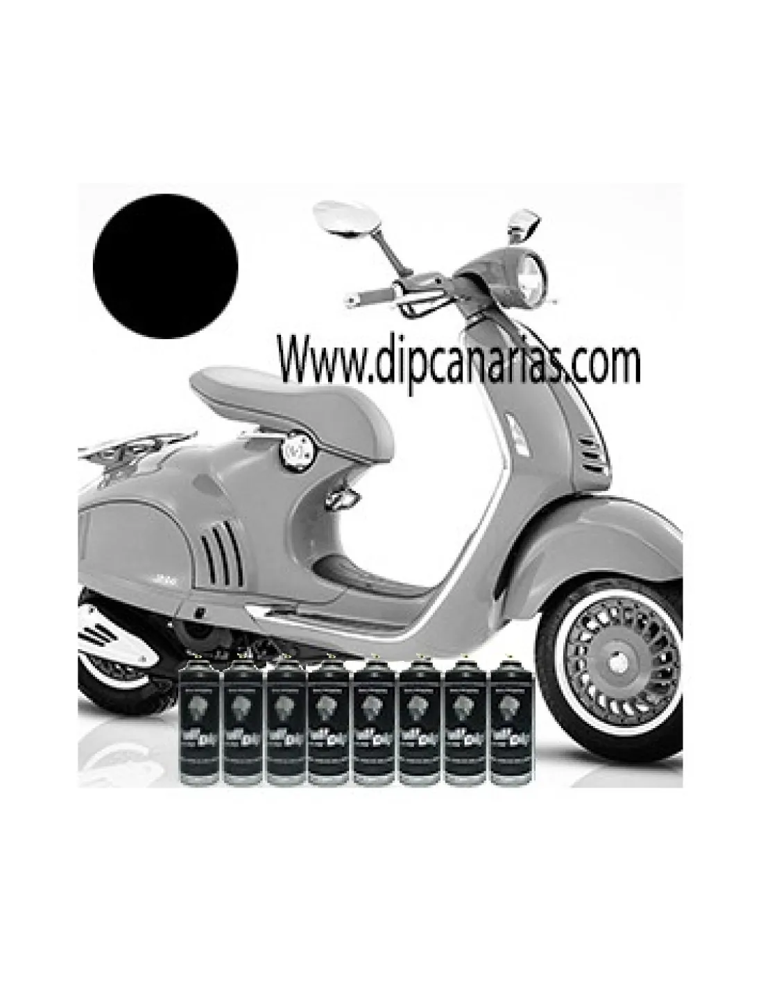 Kit Moto Mediana Negro Sólido
