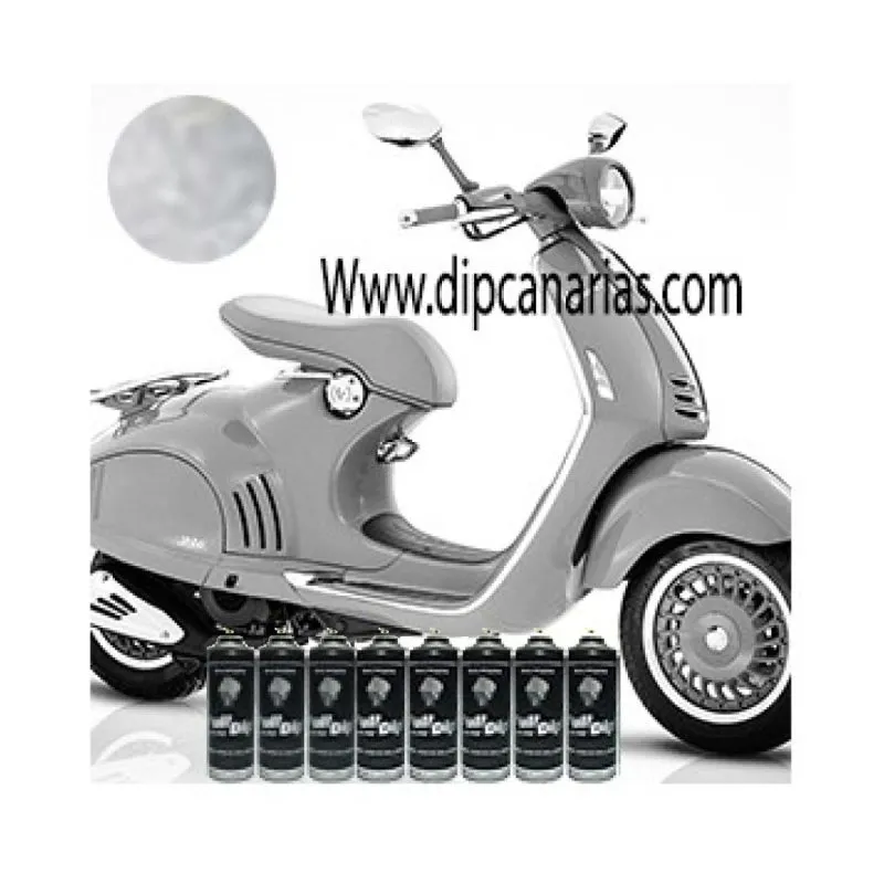 Kit Moto Mediana Plata Metalizado