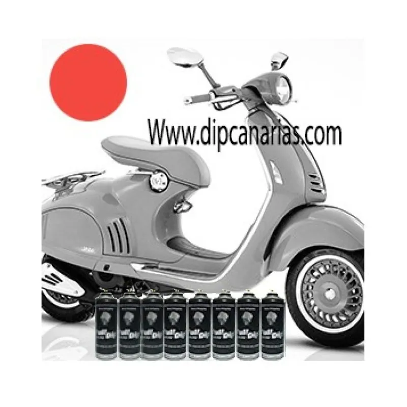 Kit Moto Mediana Rojo Fluorescente
