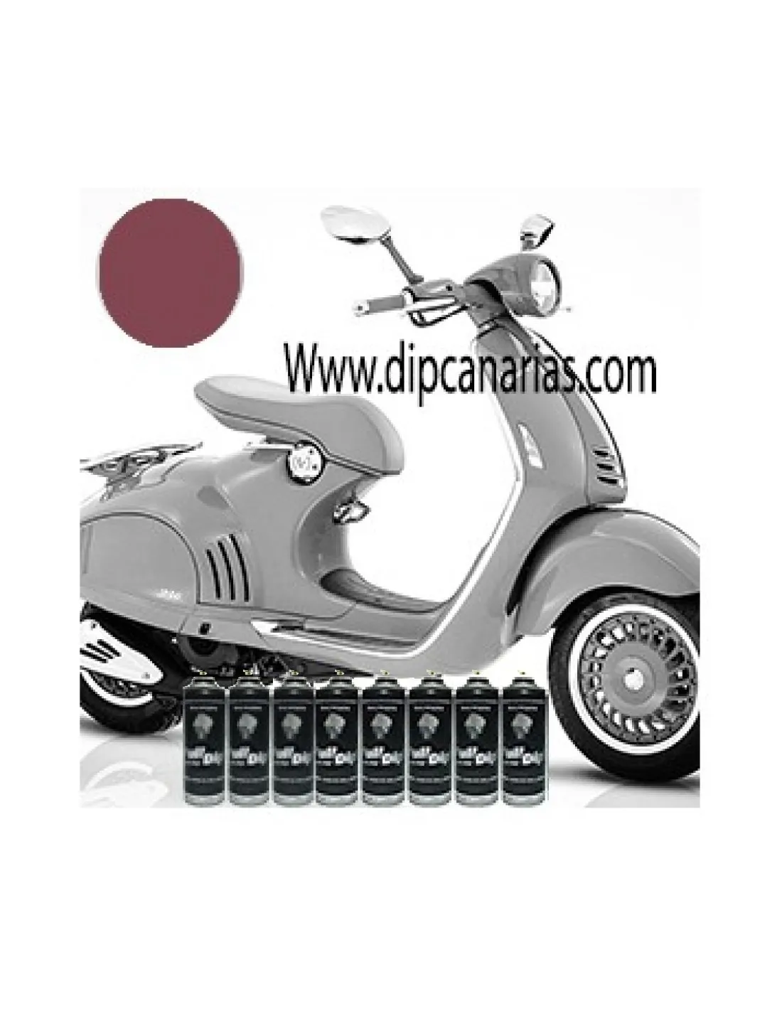 Kit Moto Mediana Rojo Vino Candy