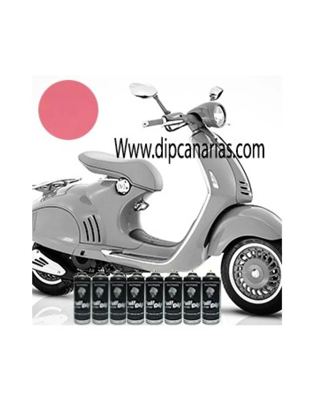Kit Moto Mediana Rosa Metalizado