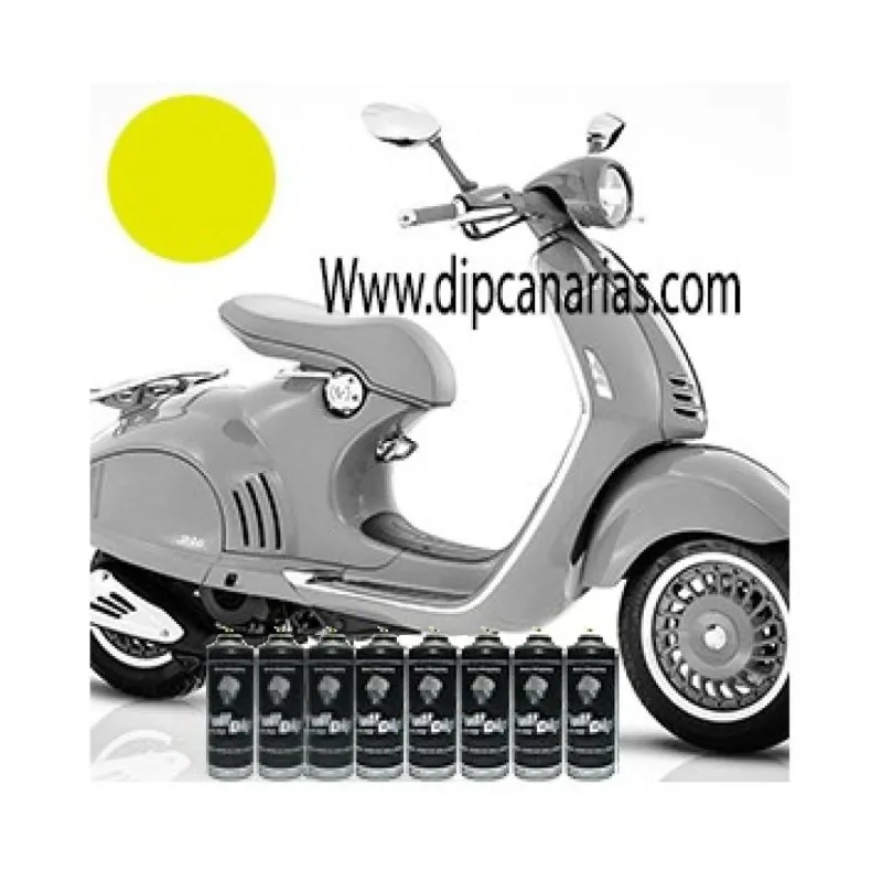 Kit Moto Mediana tipo Amarillo Fluorescente