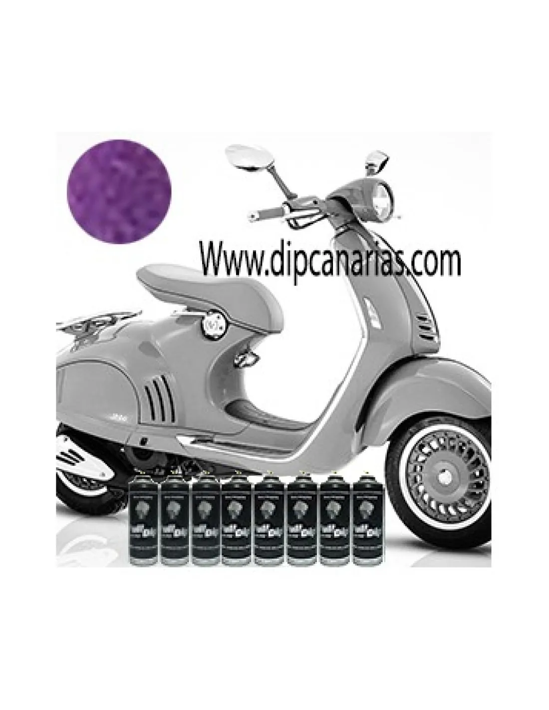 Kit Moto Mediana Violeta Metalizado