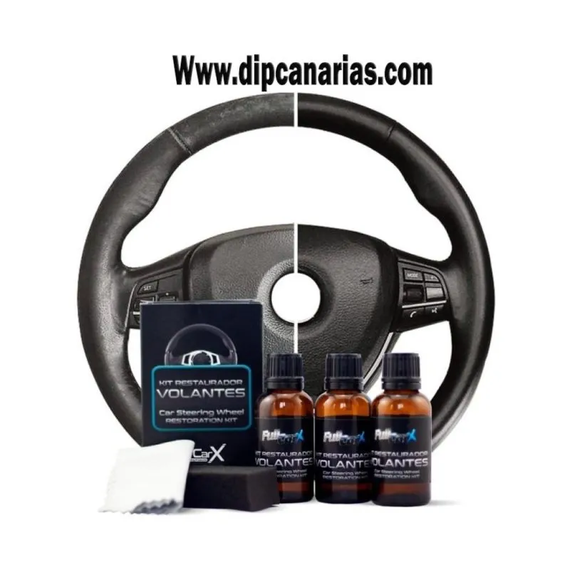 Kit Restaurador Volante de Cuero FullCarX