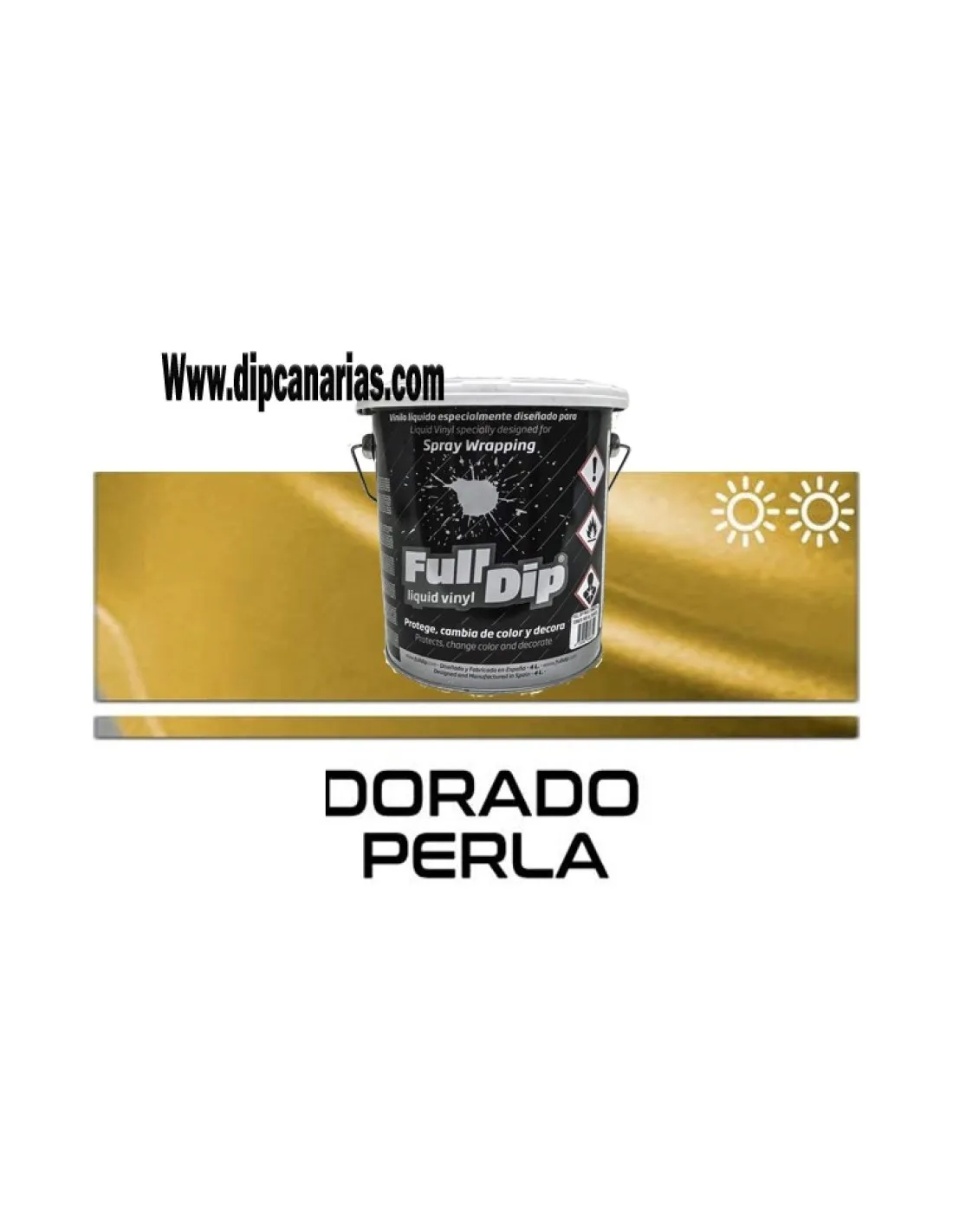 Pack Bote 4L Dorado Perla + Blanco