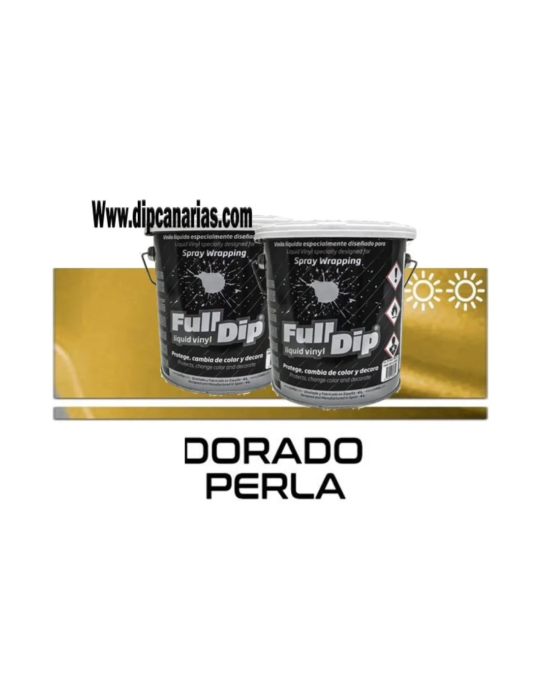 Pack Bote 4L Dorado Perla + Blanco
