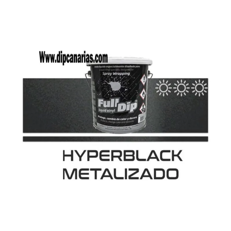 Vinilo Líquido Bote 4L Hyperblack Metalizado
