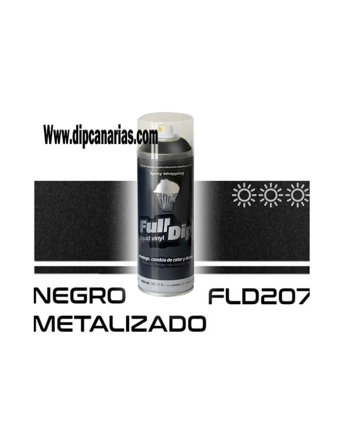 Vinilo Líquido Negro Metalizado 400 ml Spray